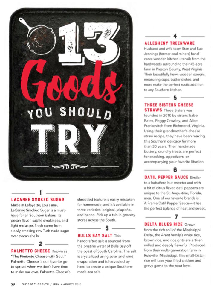 Taste of the South Magazine