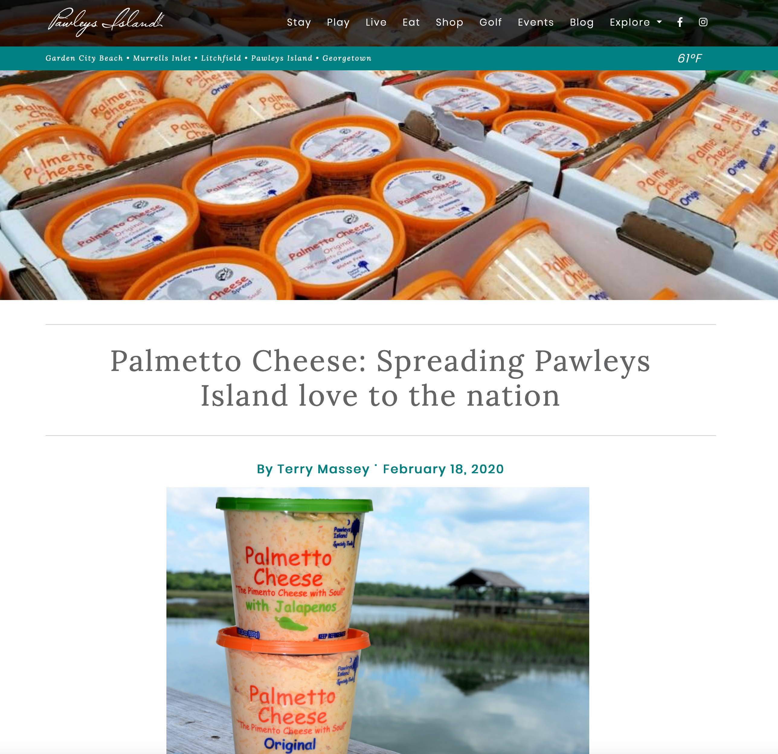 Palmetto Cheese: Spreading Pawleys Island love to the nation 